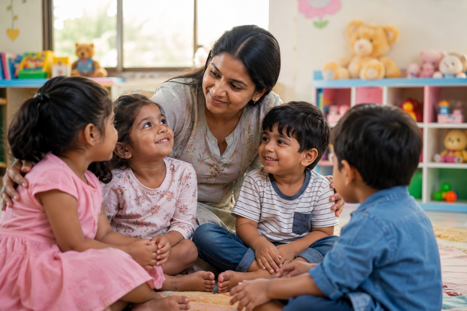 Children in classroom